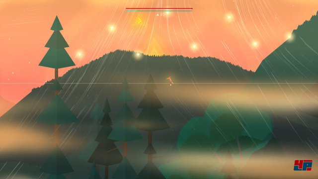 Für die nächste Rune muss man kurz vor Ende des Daw-Levels hoch hinaus. Bevor es in den Deep-Forest-Level geht, befinden sich auf einer Anhöhe drei Steintafeln und darüber die Rune inmitten acht kleiner Schlüsselscherben.